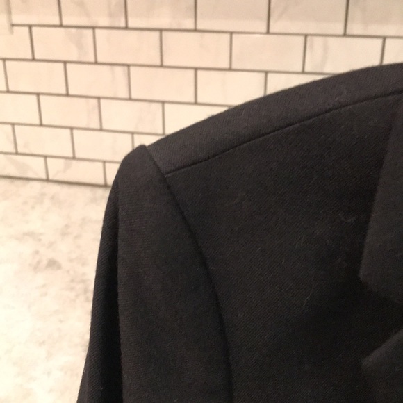 J Crew Wool Blend Blazer Womens 2 Black Gold Button Jacket Business Career Class - Picture 3 of 11